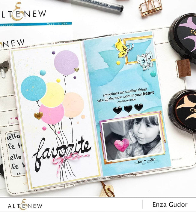 Altenew Stamp & Die Bundle Super Script Scrapbook Stamp & Die Bundle
