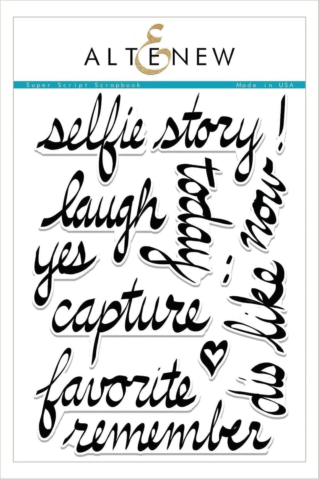 Altenew Stamp & Die Bundle Super Script Scrapbook Stamp & Die Bundle