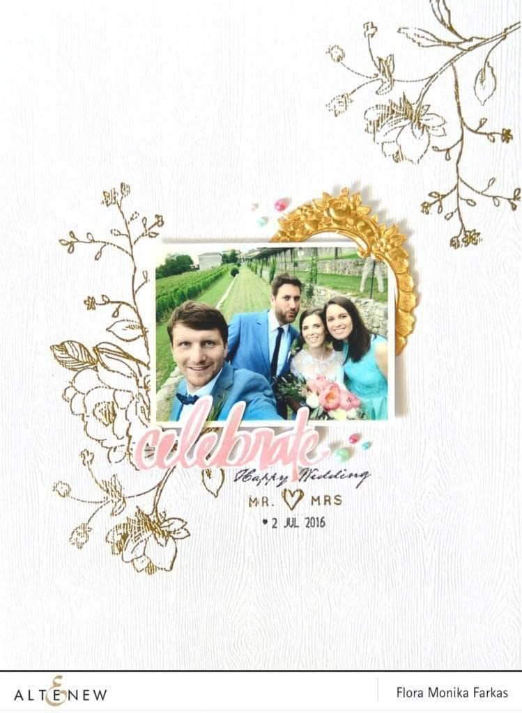 Altenew Stamp & Die Bundle Super Script Stamp & Die Bundle