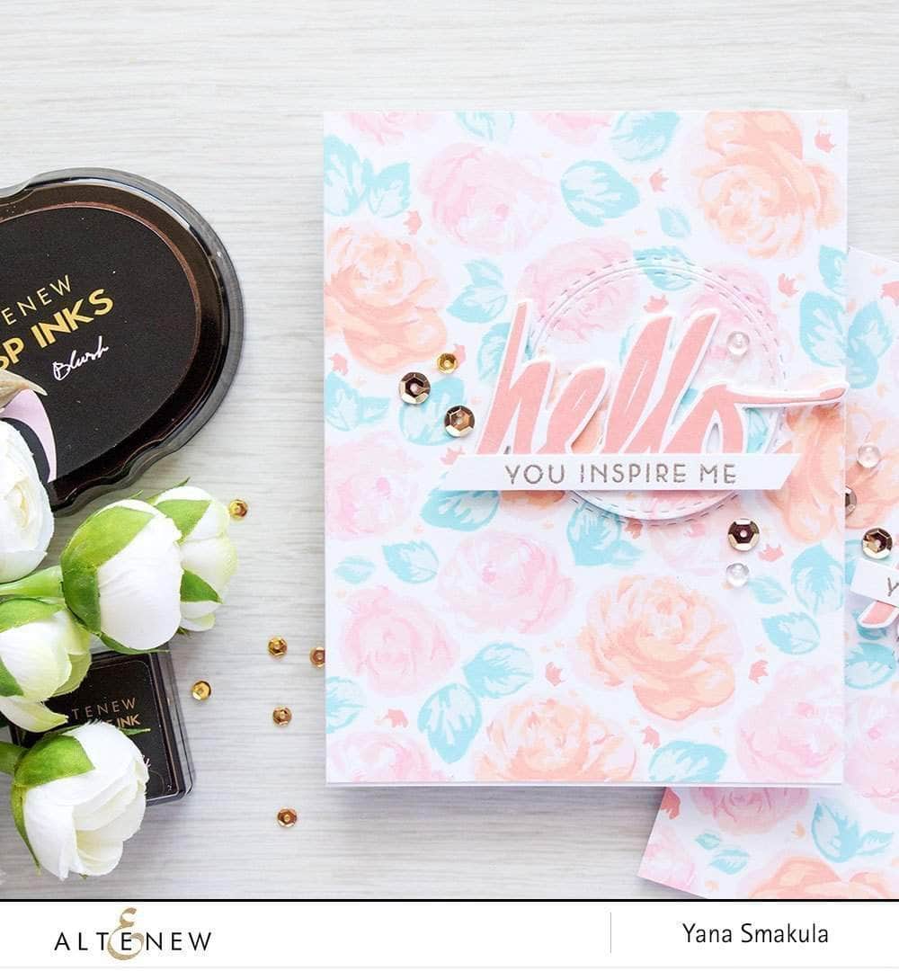 Altenew Stamp & Die Bundle Super Script Stamp & Die Bundle