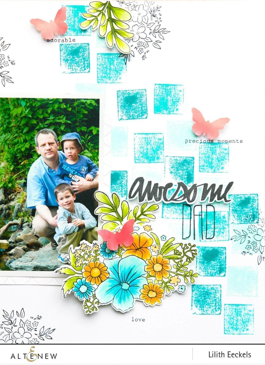 Altenew Stamp & Die Bundle Super Script Stamp & Die Bundle