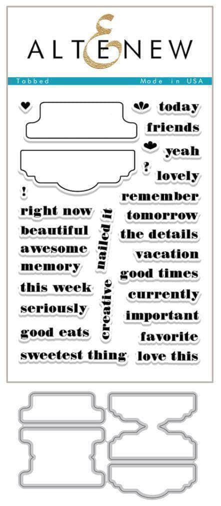 Altenew Stamp & Die Bundle Z - Tabbed Stamp & Die Bundle