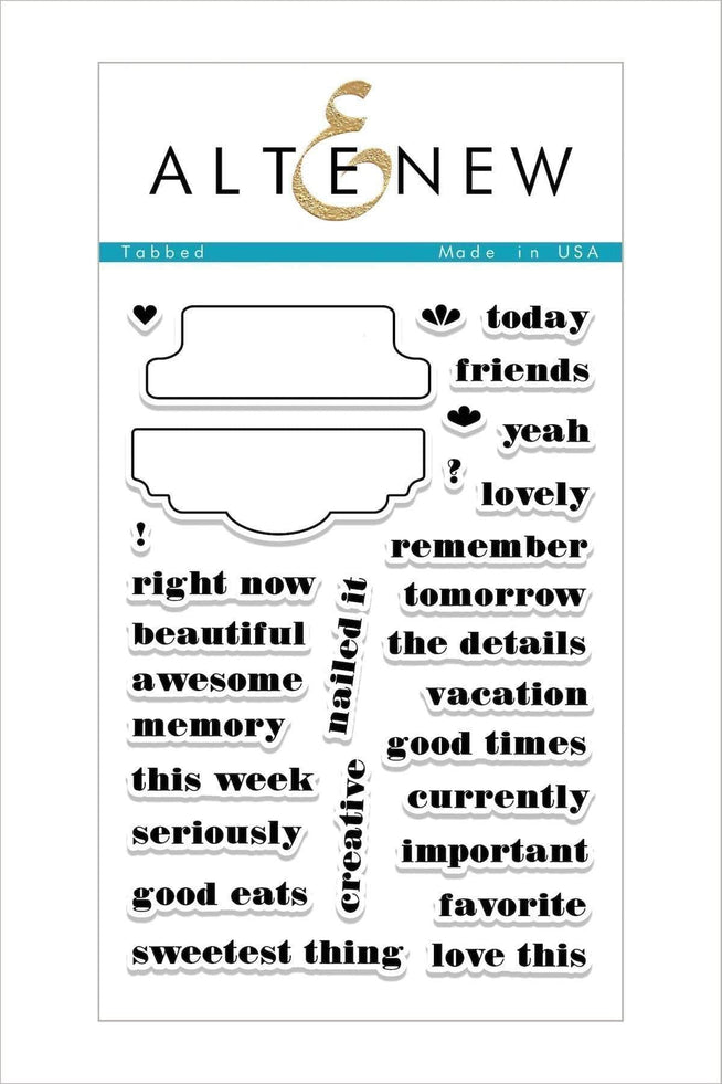 Altenew Stamp & Die Bundle Z - Tabbed Stamp & Die Bundle