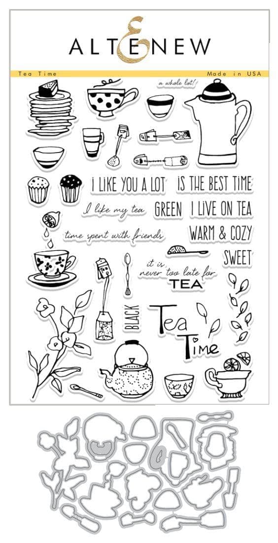 Altenew Stamp & Die Bundle Tea Time Stamp & Die Bundle