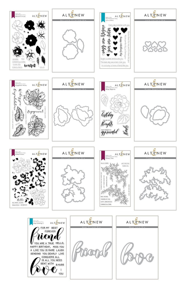 Altenew Stamp & Die Bundle The Beauty of Nature Coordinating Stamp & Die Bundle