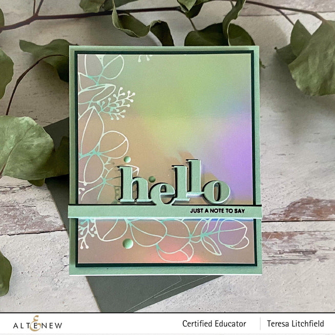 Altenew Stamp & Die Bundle Tiny Sentiments: Hello Stamp & Die Bundle