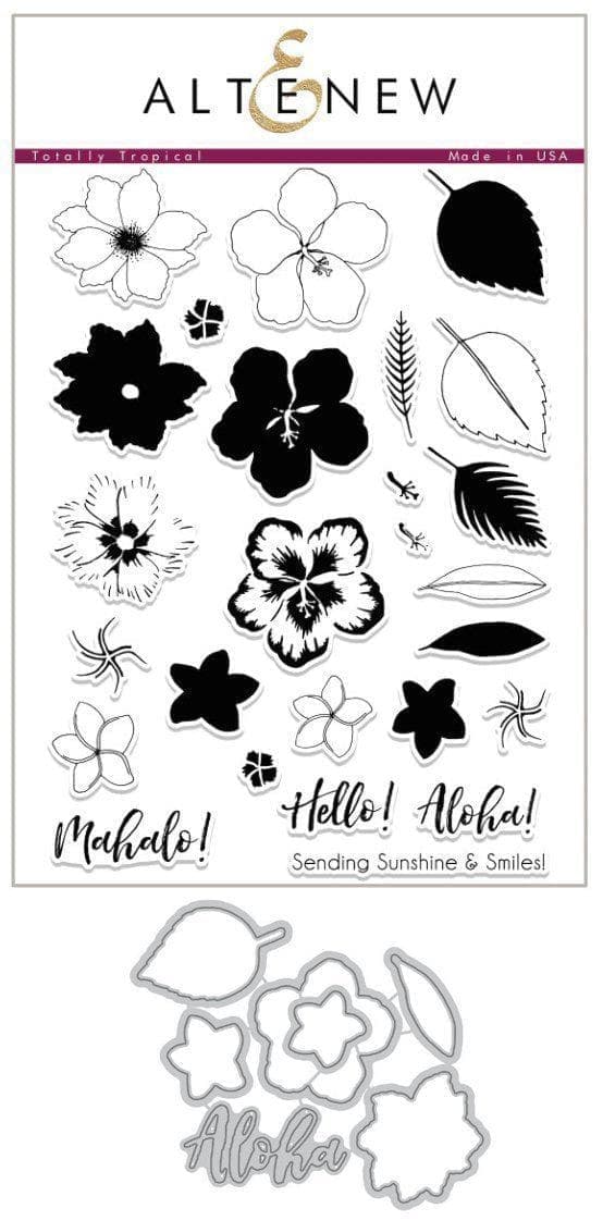 Altenew Stamp & Die Bundle Totally Tropical Stamp & Die Bundle