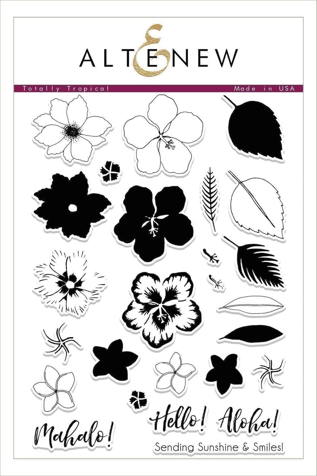 Altenew Stamp & Die Bundle Totally Tropical Stamp & Die Bundle