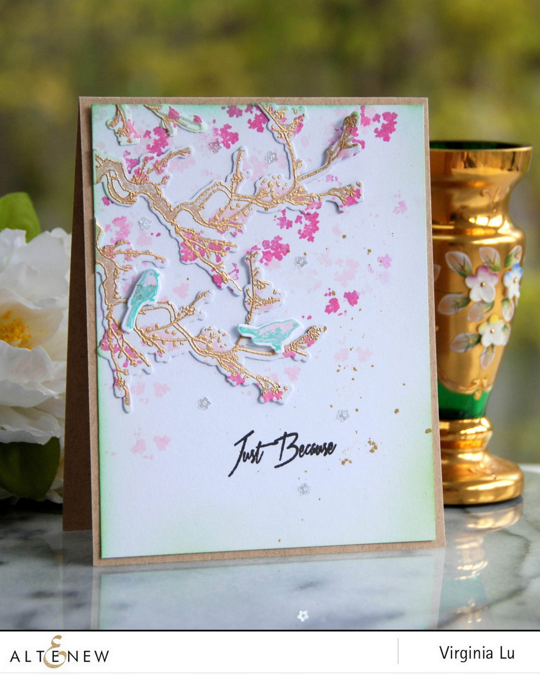 Altenew Stamp & Die Bundle Under the Cherry Blossom Tree Stamp & Die Bundle