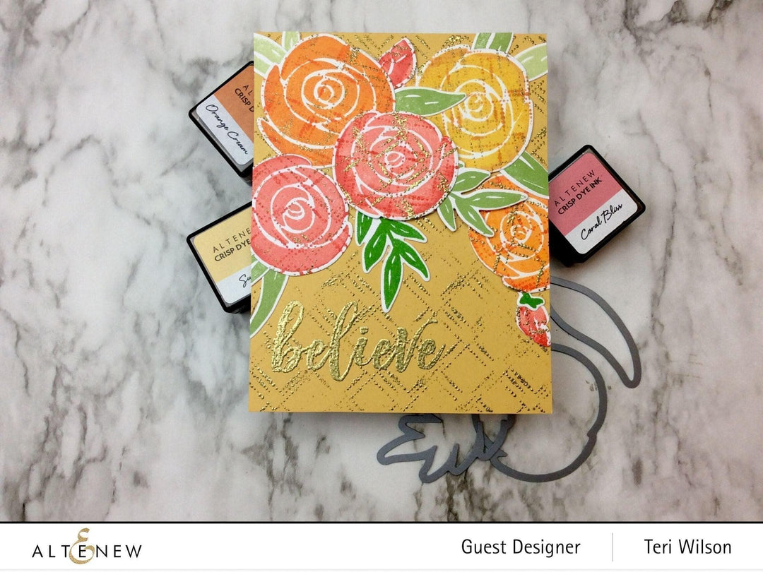 Altenew Stamp & Die Bundle Watercolor Roses Stamp & Die Bundle