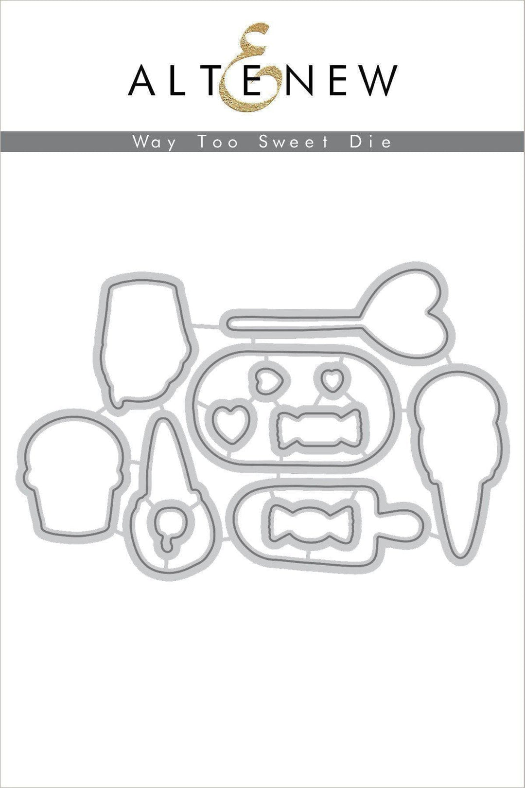 Altenew Stamp & Die Bundle Way Too Sweet Stamp & Die Bundle