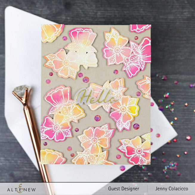 Altenew Stamp & Die Bundle Whimsical Flower Arrangement Stamp & Die Bundle