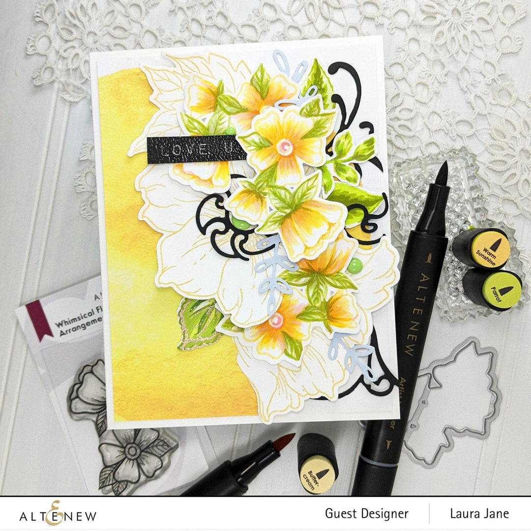 Altenew Stamp & Die Bundle Whimsical Flower Arrangement Stamp & Die Bundle