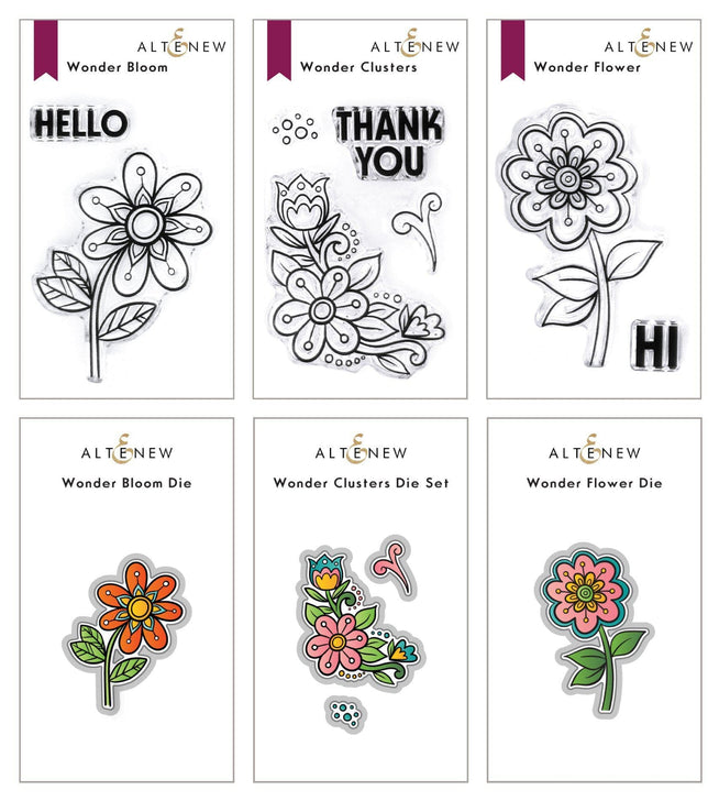Altenew Stamp & Die Bundle Whimsical Wonder Mini Stamp & Die Bundle