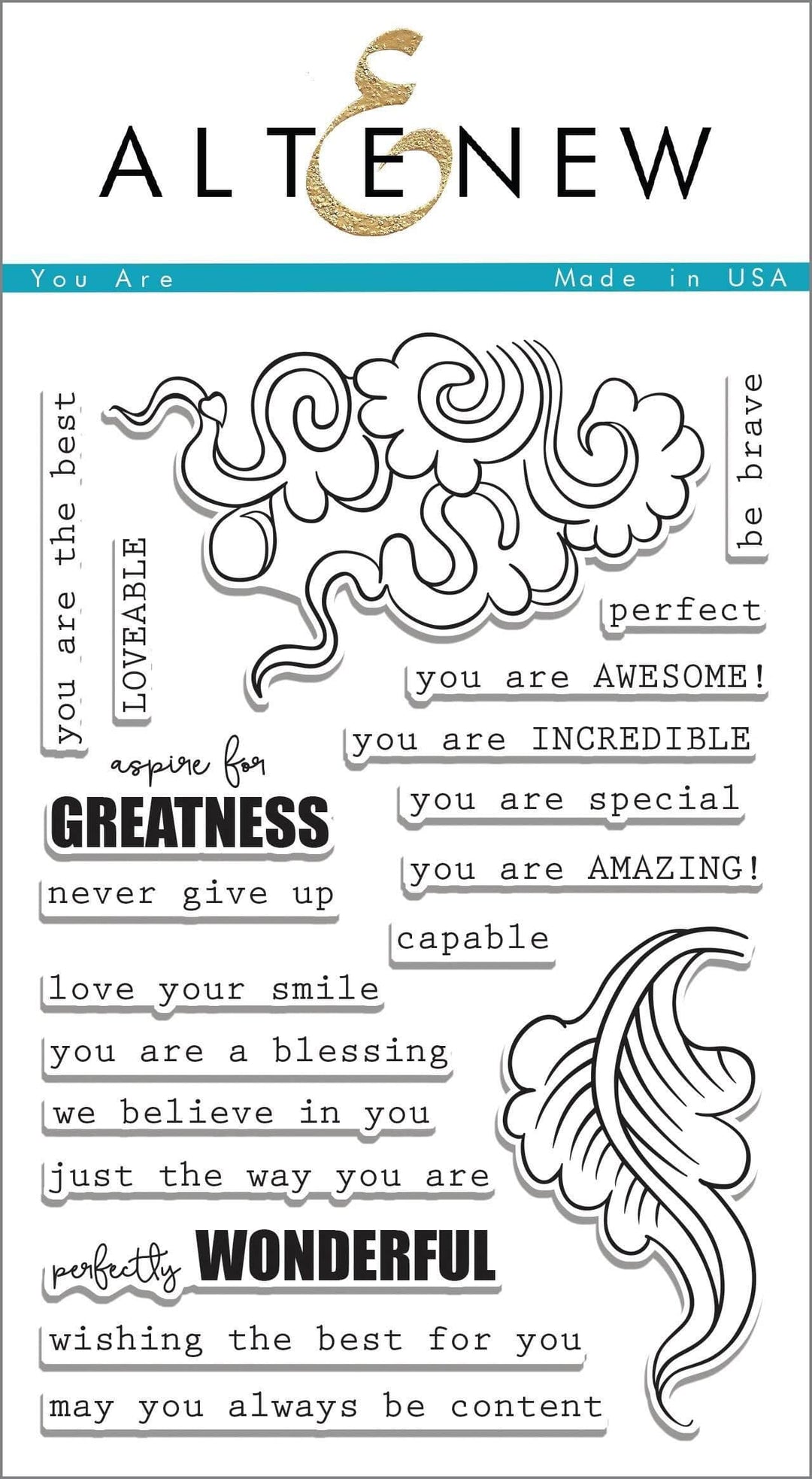 Altenew Stamp & Die Bundle You Are Stamp & Die Bundle