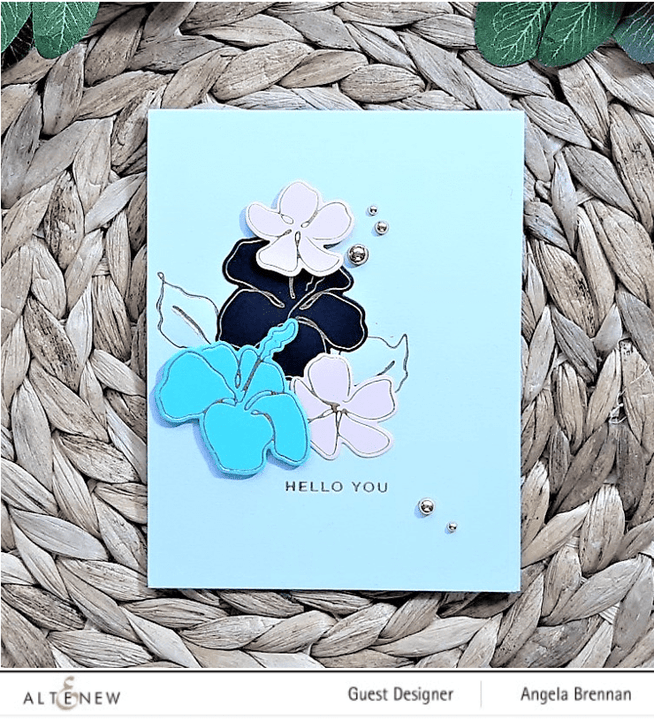 Altenew Stamp & Die & Hot Foil Plate Bundle Linear Life: Tropical Garden Stamp & Die & Hot Foil Plate Bundle