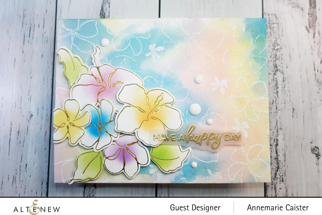 Altenew Stamp & Die & Hot Foil Plate Bundle Linear Life: Tropical Garden Stamp & Die & Hot Foil Plate Bundle