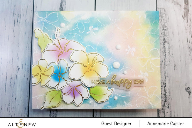 Altenew Stamp & Die & Hot Foil Plate Bundle Linear Life: Tropical Garden Stamp & Die & Hot Foil Plate Bundle