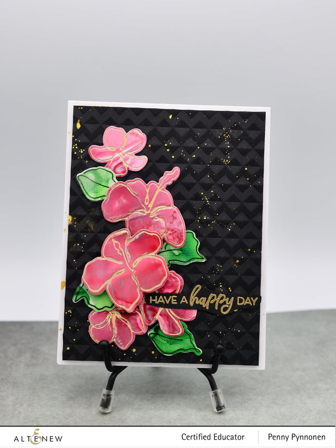 Altenew Stamp & Die & Hot Foil Plate Bundle Linear Life: Tropical Garden Stamp & Die & Hot Foil Plate Bundle