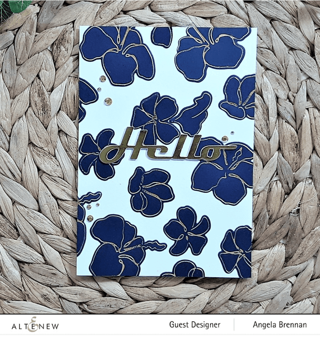 Altenew Stamp & Die & Hot Foil Plate Bundle Linear Life: Tropical Garden Stamp & Die & Hot Foil Plate Bundle