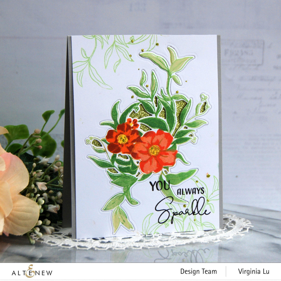 Altenew Stamp & Die & Hot Foil Plate Bundle Sparkle Bright Stamp & Die & Hot Foil Plate Bundle