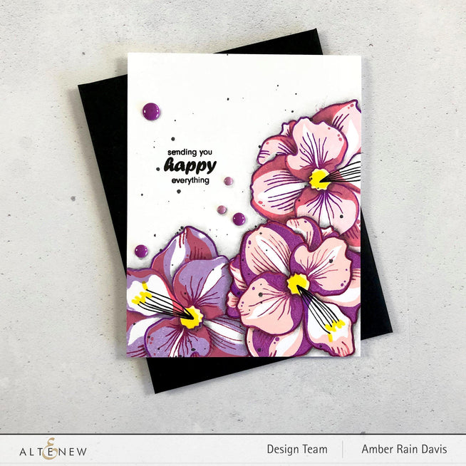 Altenew Stamp & Die & Stencil Bundle Amaryllis Stamp & Die & Mask Stencil Bundle