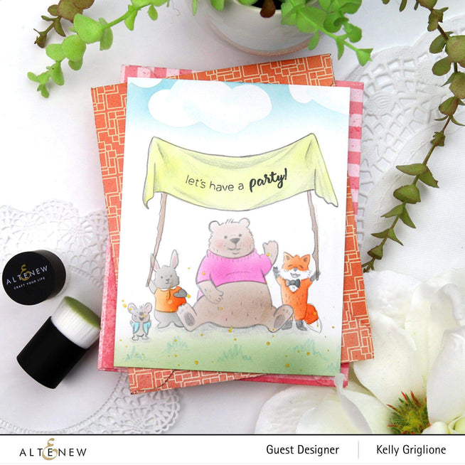 Altenew Stamp & Die & Stencil Bundle Baby Shower Stamp & Die & Coloring Stencil Bundle