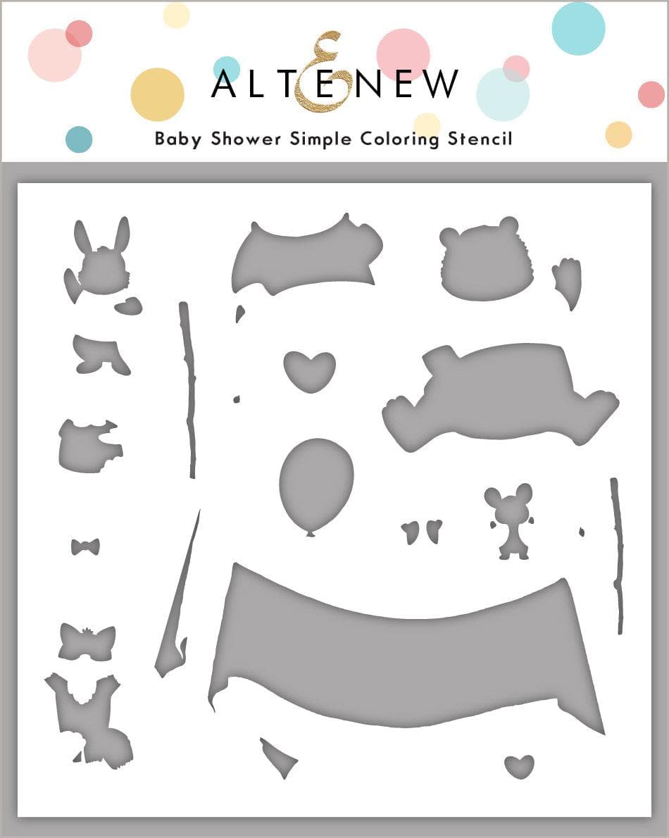Altenew Stamp & Die & Stencil Bundle Baby Shower