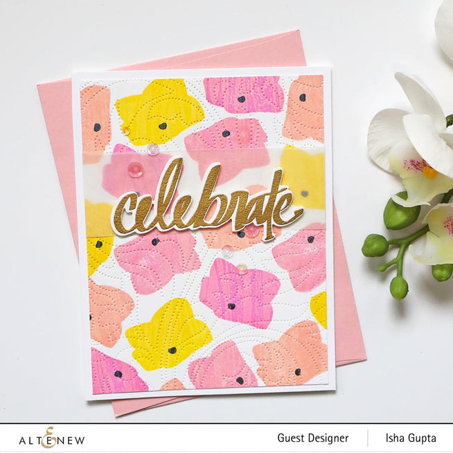 Altenew Stamp & Die & Stencil Bundle Basic Blooms Stamp & Die & Mask Stencil Bundle