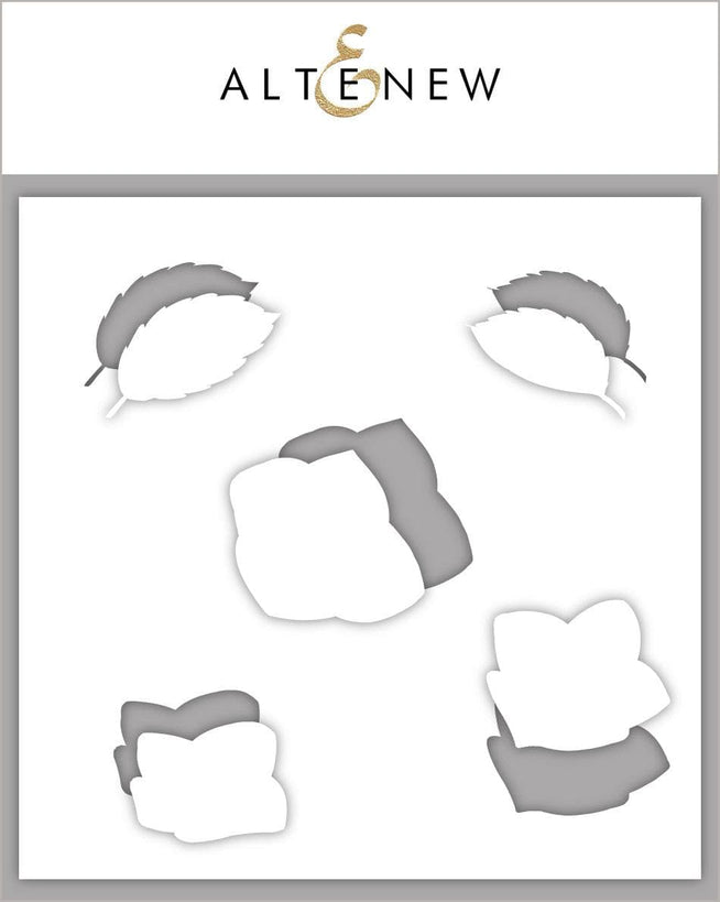 Altenew Stamp & Die & Stencil Bundle Basic Blooms Stamp & Die & Mask Stencil Bundle