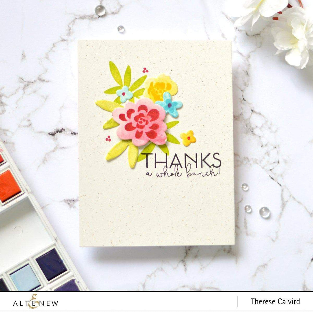 Altenew Stamp & Die & Stencil Bundle Bold Bunch Stamp & Die & Mask Stencil Bundle