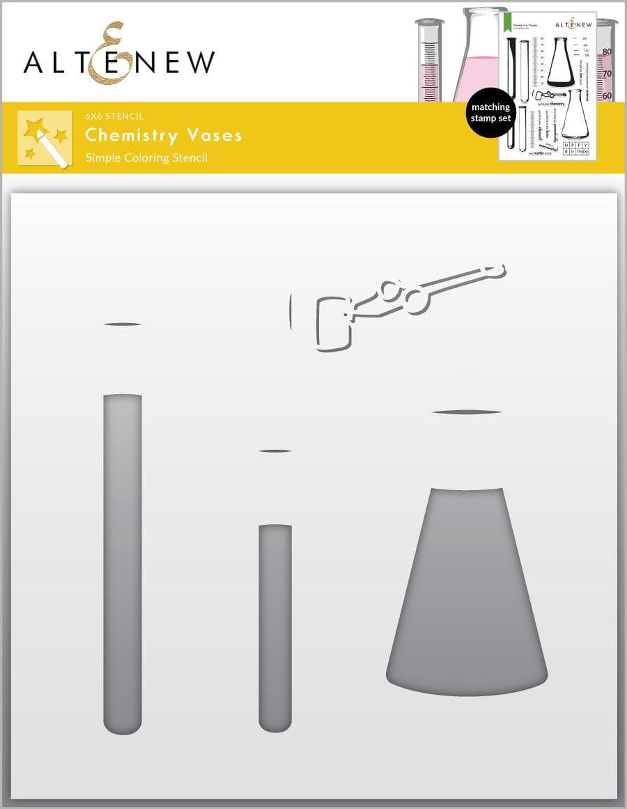Altenew Stamp & Die & Stencil Bundle Chemistry Vases