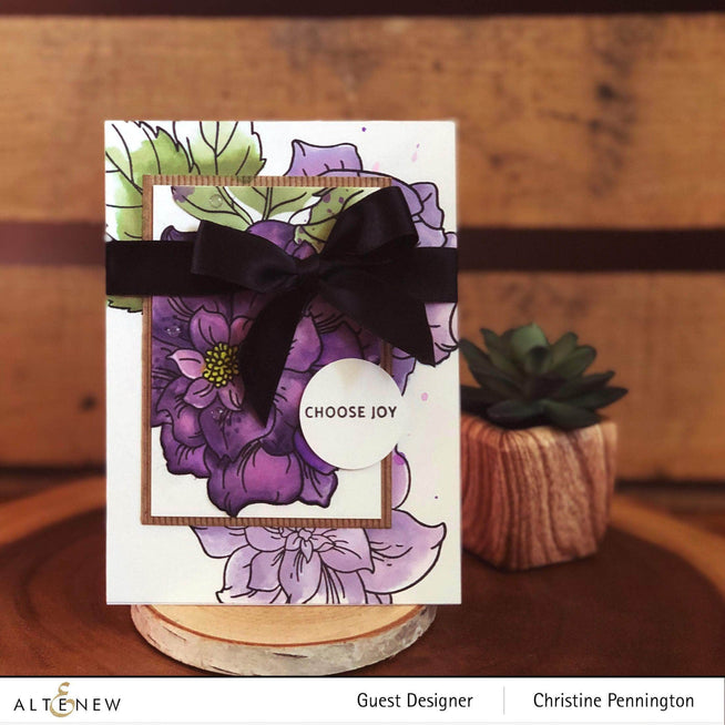Altenew Stamp & Die & Stencil Bundle Courageous You Stamp & Die & Simple Coloring Stencil Bundle