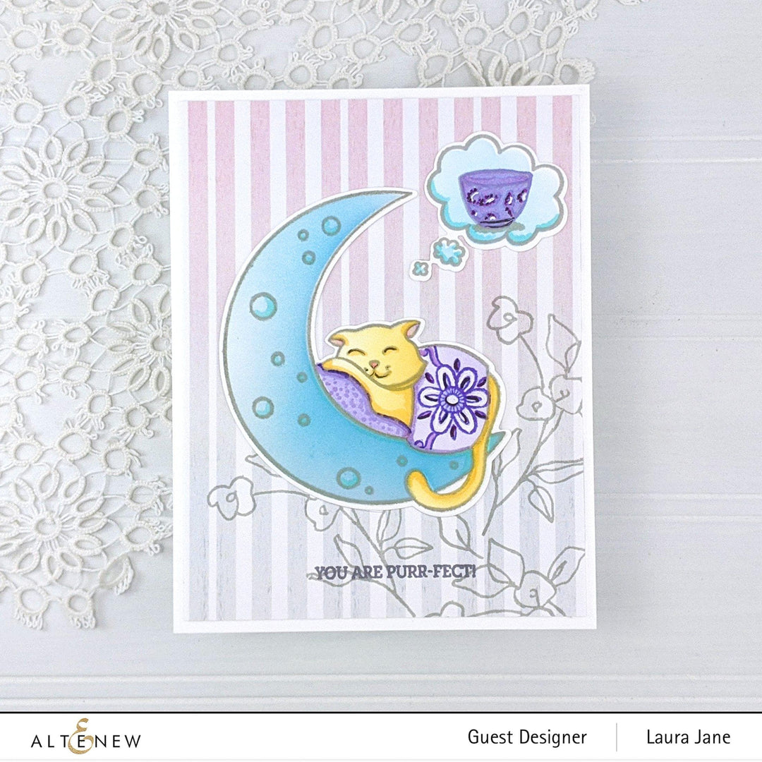 Altenew Stamp & Die & Stencil Bundle Dreamy Cat Stamp & Die & Stencil Bundle