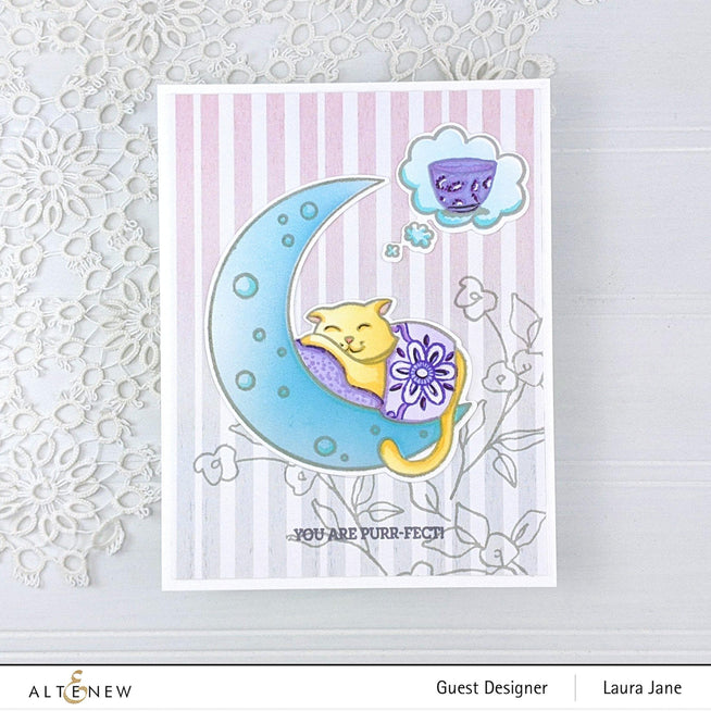 Altenew Stamp & Die & Stencil Bundle Dreamy Cat Stamp & Die & Stencil Bundle