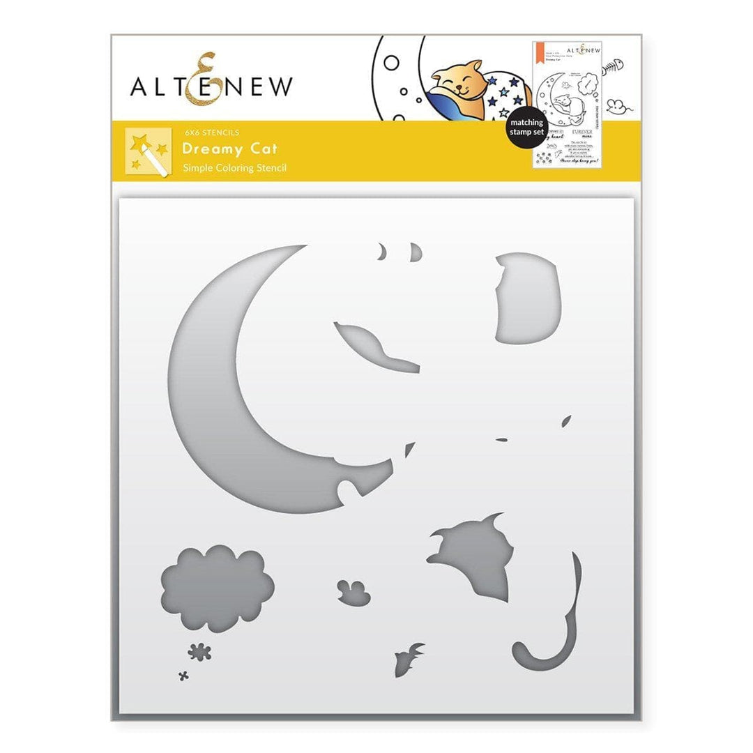 Altenew Stamp & Die & Stencil Bundle Dreamy Cat Stamp & Die & Stencil Bundle