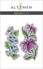 Altenew Stamp & Die & Stencil Bundle Enjoy Life Stamp & Die & Stencil Bundle