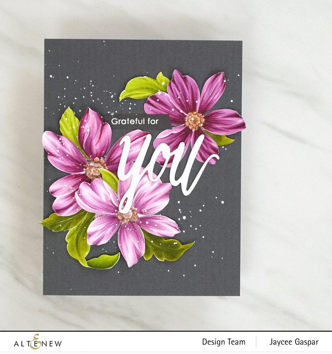 Altenew Stamp & Die & Stencil Bundle Fabulous Florets Stamp & Die & Mask Stencil Bundle