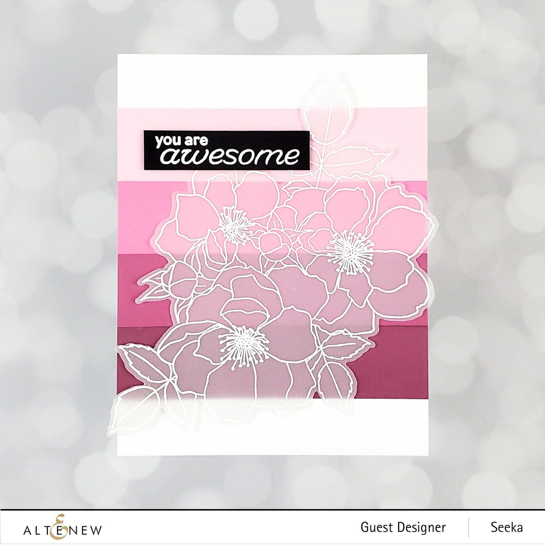 Altenew Stamp & Die & Stencil Bundle Fairy Tale Rose Stamp & Die & Stencil Bundle