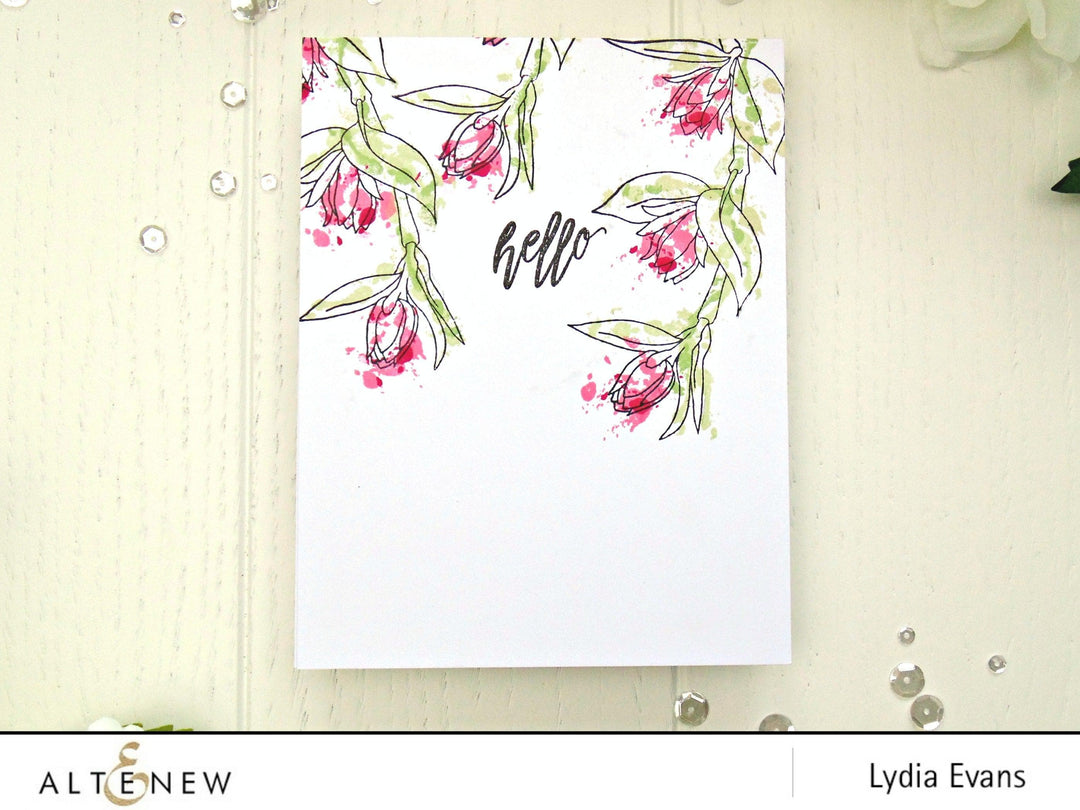 Altenew Stamp & Die & Stencil Bundle Floral Sprig Stamp & Die & Stencil Bundle