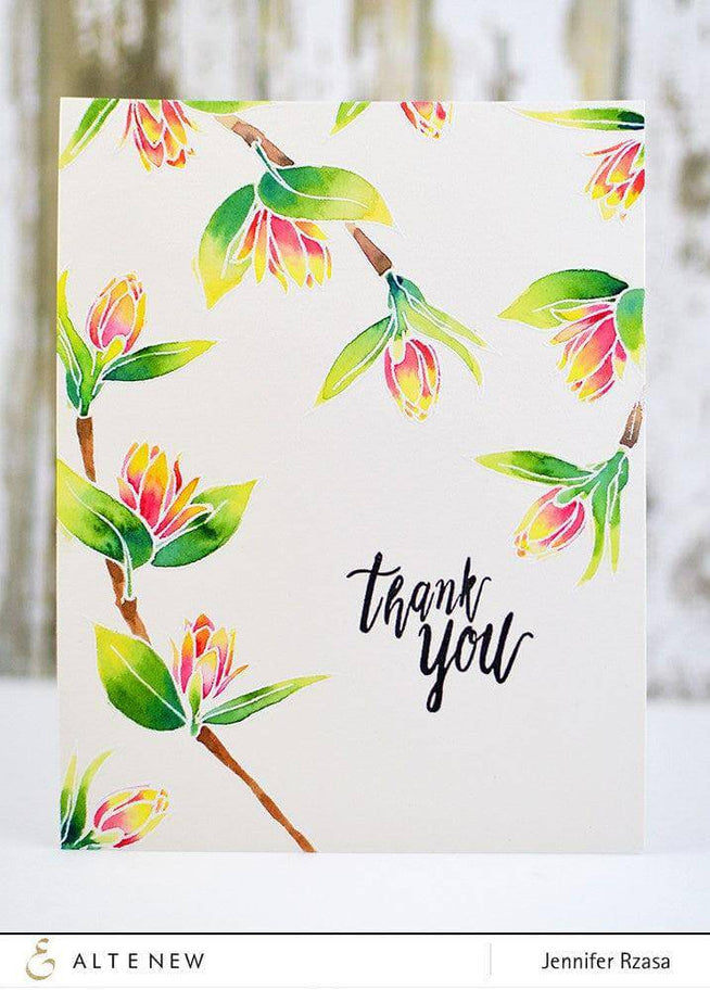Altenew Stamp & Die & Stencil Bundle Floral Sprig Stamp & Die & Stencil Bundle
