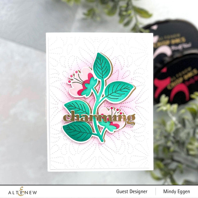 Altenew Stamp & Die & Stencil Bundle Folk Flowers Stamp & Die & Stencil Bundle