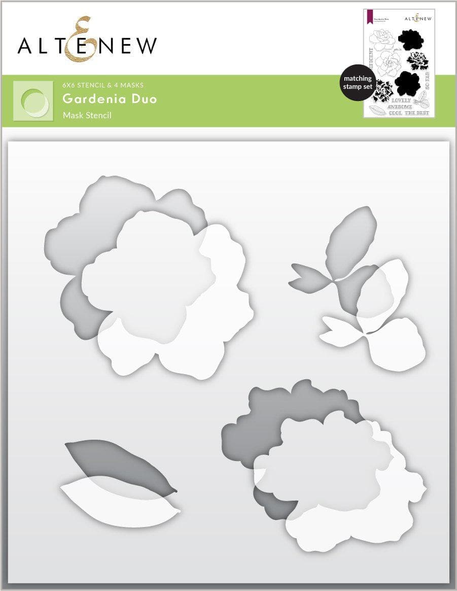 Altenew Stamp & Die & Stencil Bundle Gardenia Duo Stamp & Die & Mask Stencil Bundle