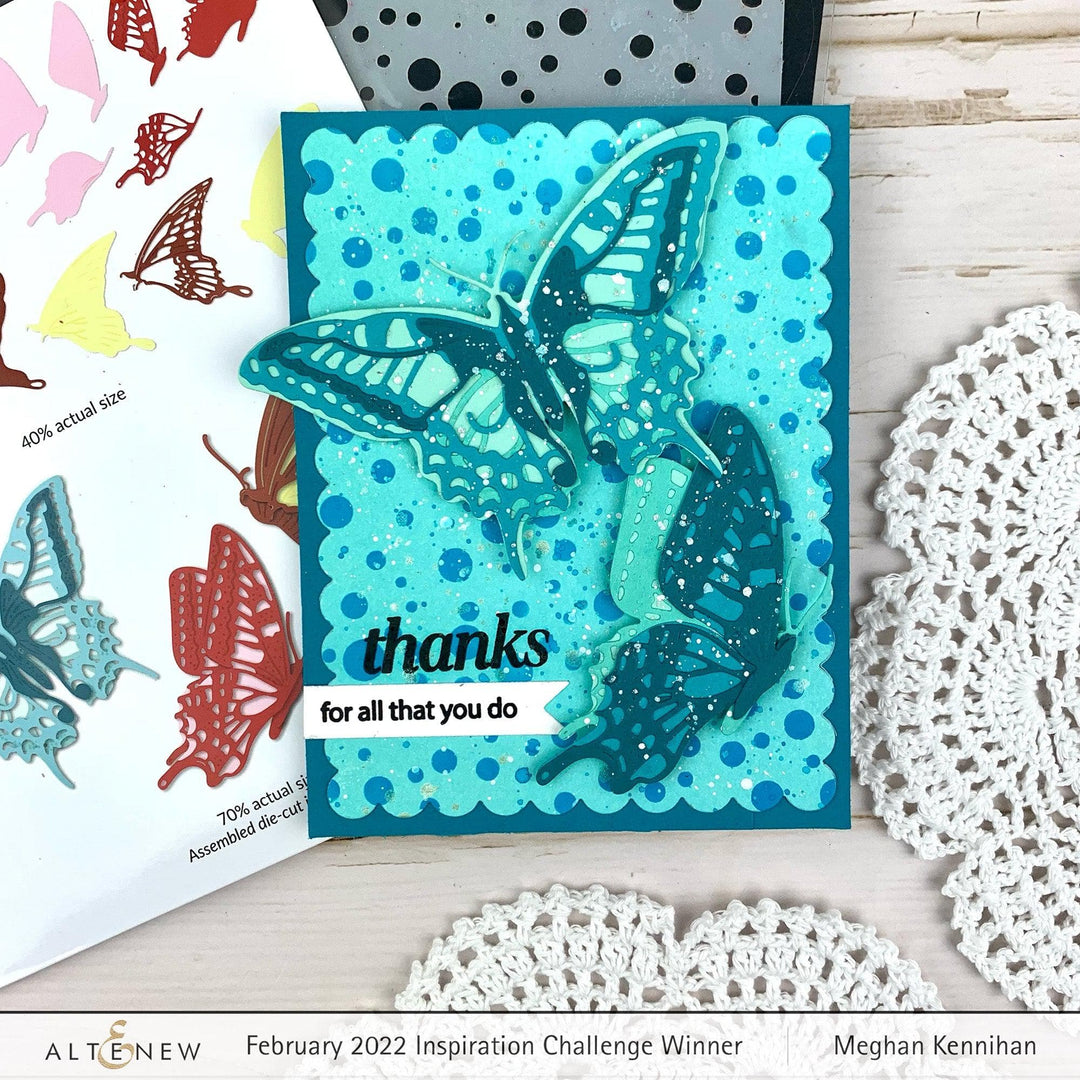 Altenew Stamp & Die & Stencil Bundle Gracious Peonies Complete Product Bundle