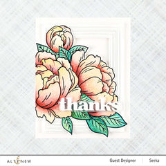 Altenew Stamp & Die & Stencil Bundle Gracious Peonies Complete Product Bundle