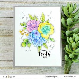 Altenew | Card Making, Scrapbooking & Paper-Crafting Supplies! Stamp & Die & Stencil Bundle Inky Bouquet Stamp & Die & Coloring Stencil Bundle