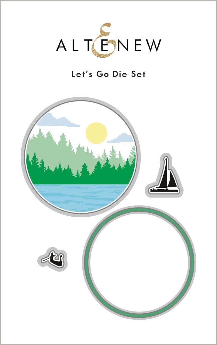 Altenew | Card Making, Scrapbooking & Paper-Crafting Supplies! Stamp & Die & Stencil Bundle Let's Go Stamp & Die & Coloring Stencil Bundle