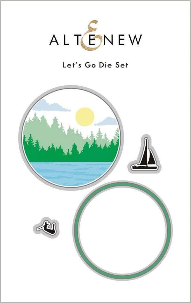Altenew | Card Making, Scrapbooking & Paper-Crafting Supplies! Stamp & Die & Stencil Bundle Let's Go Stamp & Die & Coloring Stencil Bundle