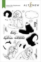 Altenew Stamp & Die & Stencil Bundle Linear Life: Daydreams Stamp & Die & Coloring Stencil Bundle