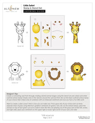 Altenew Stamp & Die & Stencil Bundle Little Safari